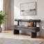Banc rembourré en chenille l 62 po