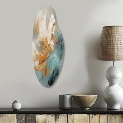 Crisinda - Art mural asymétrique abstrait en métal incurvé