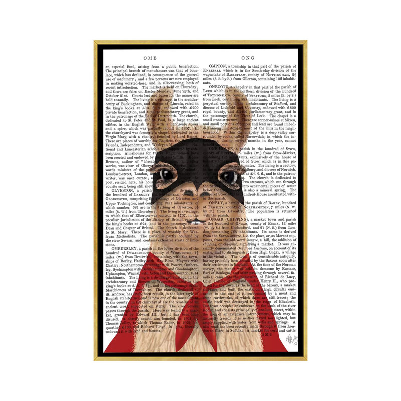 «Super Llama» par Fab Funky - impression d'art graphique, Toile encadrée d'or, Aucun mat, H 26 po x l 18 po x 1,5 po