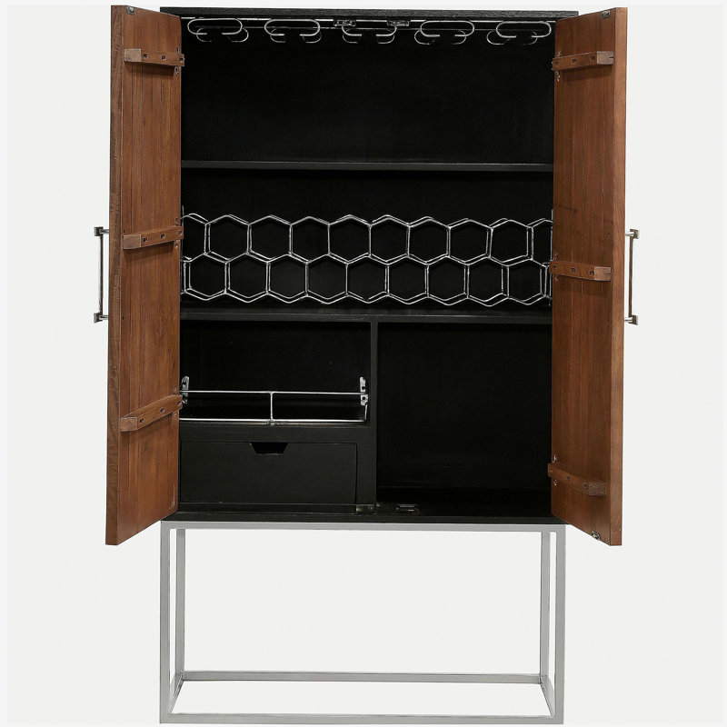 Armoire de bar 2 portes Washoe