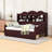 Daybed With Storage Drawers and Shelves-549619439
