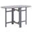 Dining Table Grey Solid Acacia Wood Medium Foldable Outdoor Patio Dining Table Rustic Design