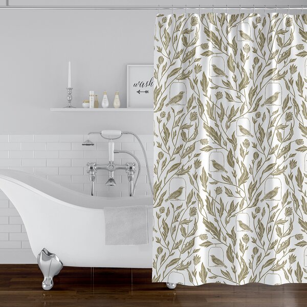 Laurel Foundry Modern Farmhouse Talamantes Floral Shower Curtain | Wayfair