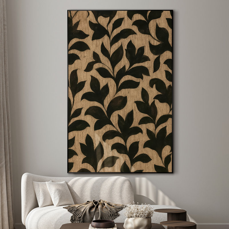 Très grand art mural imprimé sur toile - Œuvre d'art moderne abstraite, décor pour le salon ou la chambre à coucher - «Assemblage requis du cadre (cadre non fini)»