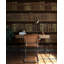 Papier peint bibliothèque vintage brun foncé-667049659