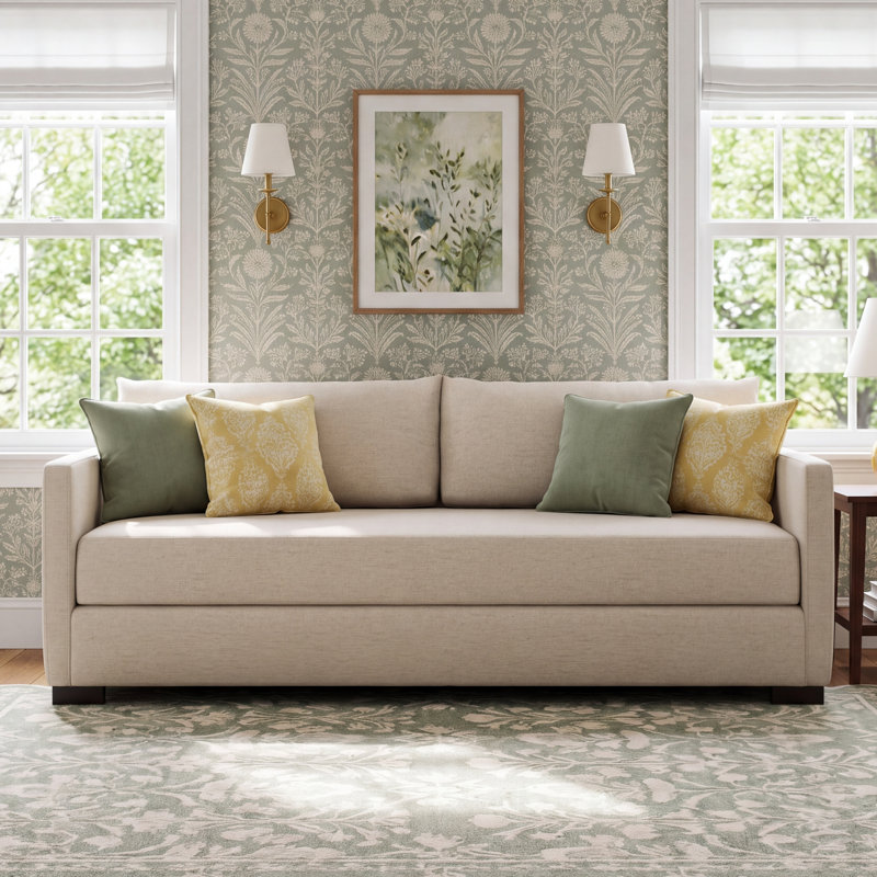 Wickham Sleeper Sofa, 34" H x 86" W x 38" D, Crypton Nomad Snow