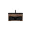  Meuble-lavabo mural simple 30 po avec comptoir en résine noire pour petits espaces.-1532966425