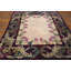 Tapis crocheté antique à motif floral européen