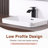KARAMAG 18.2"X13.3" Small Drop In Bathroom Sink With Overflow Rectangular Compact Design
