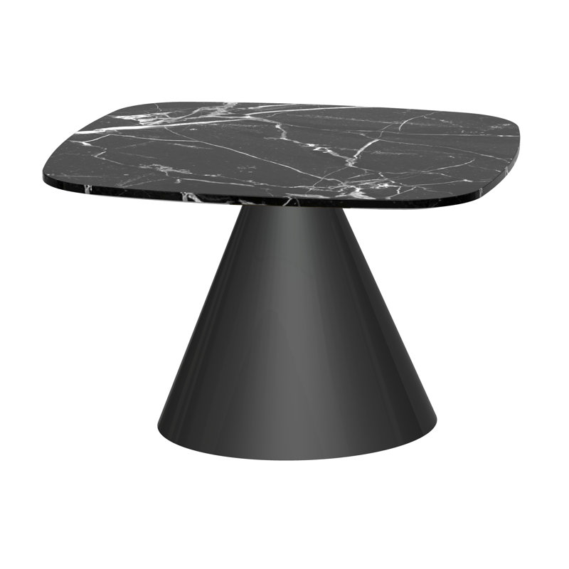 Bedminster Pedestal End Table, Black, Black