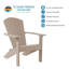 Chaise Adirondack classique Crystal Harbor beige