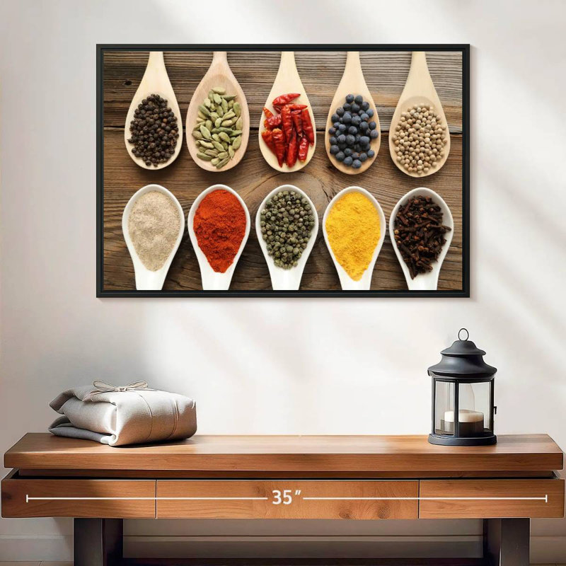 Yarlin Spices, 17" H x 25" W