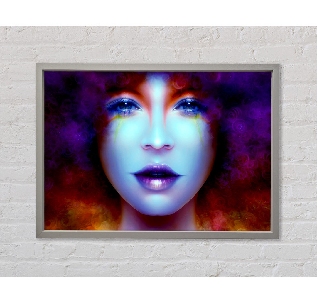 Purple Beauty - Einzelner Bilderrahmen Kunstdrucke auf Leinwand