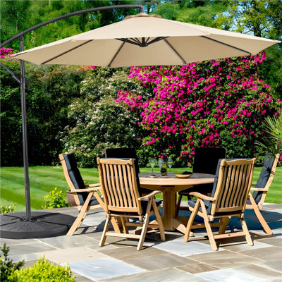 300cm D Patio Offset Umbrella