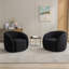 Fauteuil pivotant rembourré Katherline-1314730233