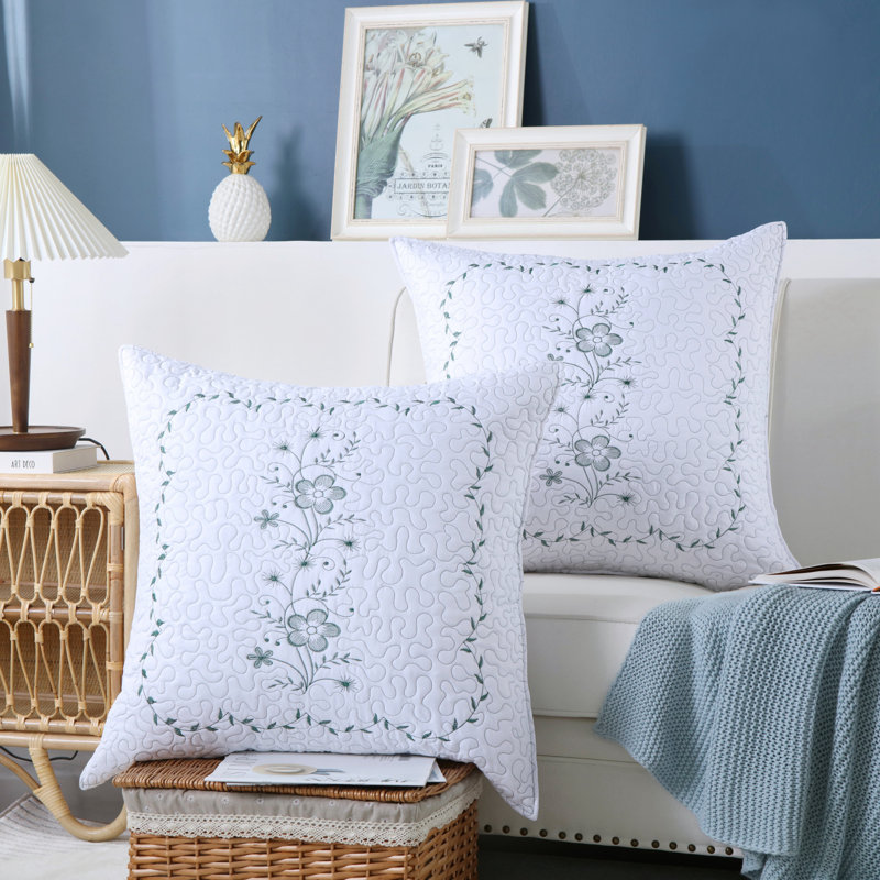 Polyester Bedding Set, King, White/Teal