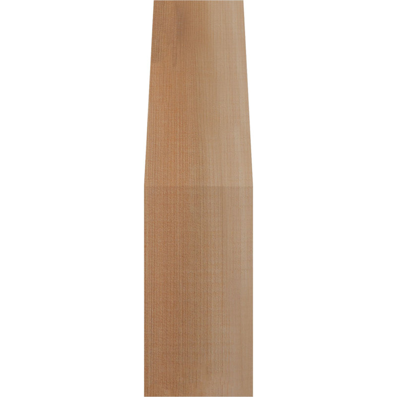 Attelle de genou Funston, Cèdre rouge, Lisse, H 14 po x l 3,5 po x P 6 po