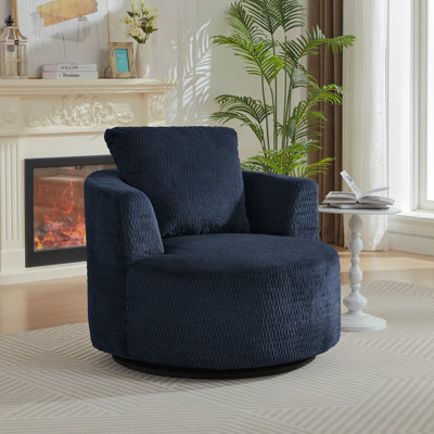 Fauteuil d'appoint pivotant à 360 ° compressible - siège moderne et confortable pour salon, bureau, appartement