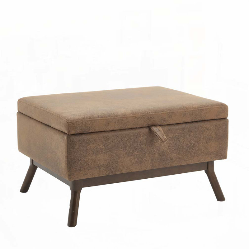 Storage Coffee Table,Ottoman, Coffee Microsuede