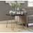 Nicholls Industrial 22"L Square End Table with Marble Top-29723112-115751189