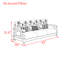 Canapé luxueux en tissu léger de style américain-652732811
