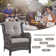 Artidiello Outdoor Seating Group with Fire Pit with Cushions