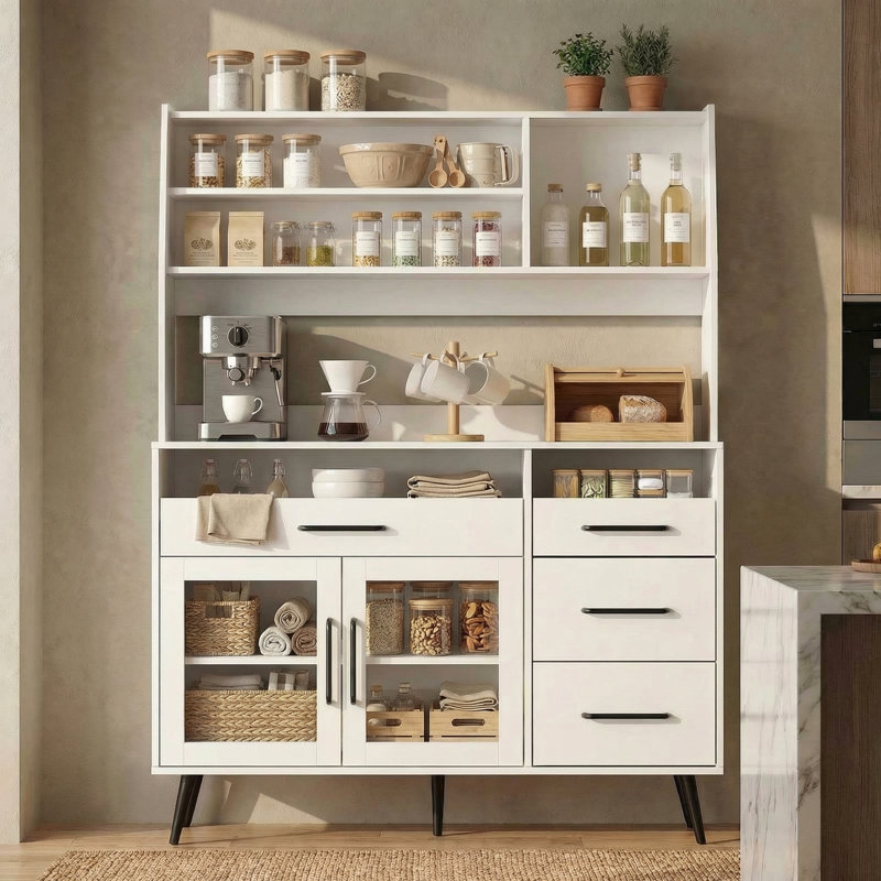 Jennylee 63'' Kitchen Pantry, White
