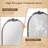 Arched Vintage Metal Frame Wall Mirror/Decorative Mirror-104604080-104604085