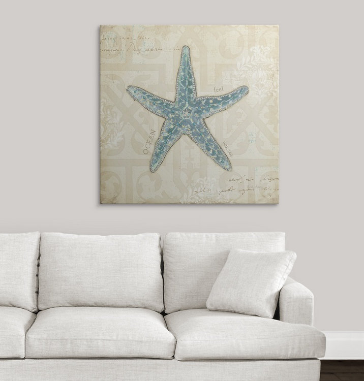 « ii » par emily adams, impression Beach Treasures, H 35 po x l 35 po x P 1,5 po, Toile