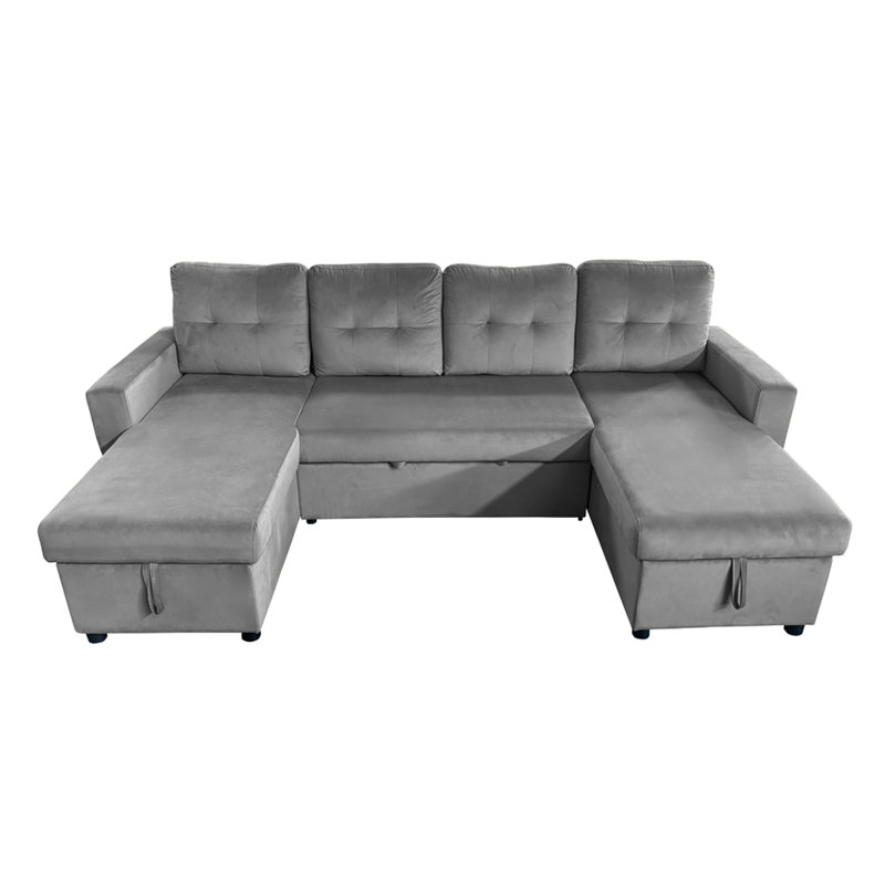 Alexisia 6 Seater Sofa Bed, Gray