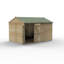  Beckwood 12x8 Pressure Treated Shiplap Reverse Apex Garden Shed