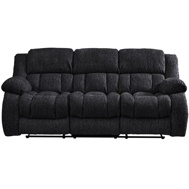 Canapé inclinable STONIC Ebony, Noir, noir, noir, noir