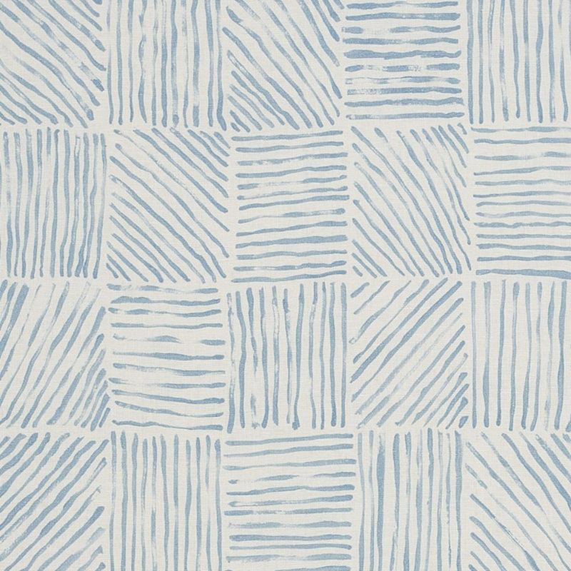 Tissu Katama Schumacher x Caroline Z Hurley, Ciel