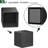 2-Piece Modern Nesting Coffee Table Set Black Finish-1833970213