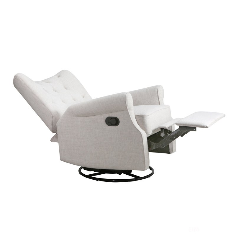 Fauteuil inclinable à oreilles en toile de lin