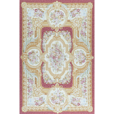 Aubusson Renaissance Wool Oriental Area Rug