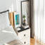 Table de chevet 2 tiroirs en blanc antique Djenkely