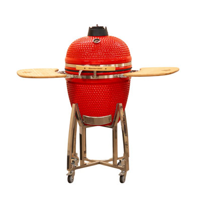 Barbecue ComfortBilt Kamado - gris anthracite - rouge