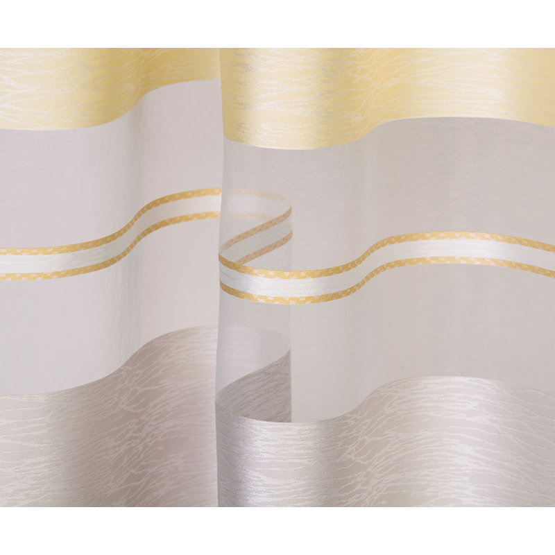 Sanostee Room Darkening Curtain Single Panel, Yellow