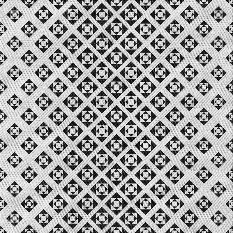 Geometric Indoor Rug, Square 3'