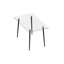 Glass Top Metal Base Dining Table