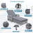 Outdoor Long Reclining Chaise, Wicker Lounge with Armrests, Patio Adjustable Recliner with Soft Removable Cushions, All Weather Rattan Pool Lounge for Poolside & Garden-391313978