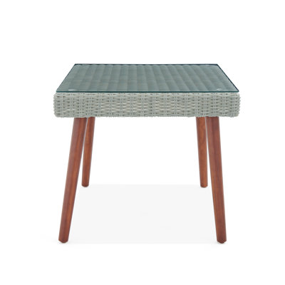 Rectangular Wicker Outdoor Coffee Table , 73.66cm cm W 73.66cm cm D