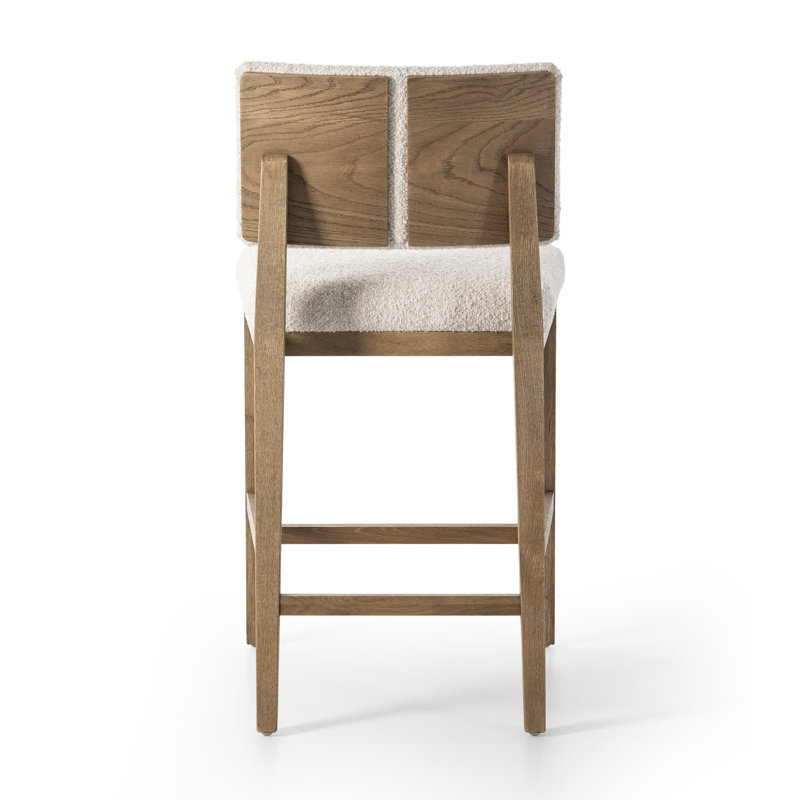Carlo Stool-Somerton Ash-Counter & Bar, Counter Stool (27.25" Seat Height), White