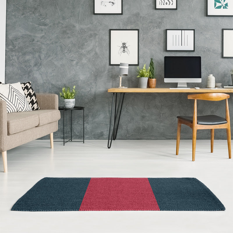 Tapis de la zone bleu football houston, Rectangle 5 pi x 7 pi, Oui