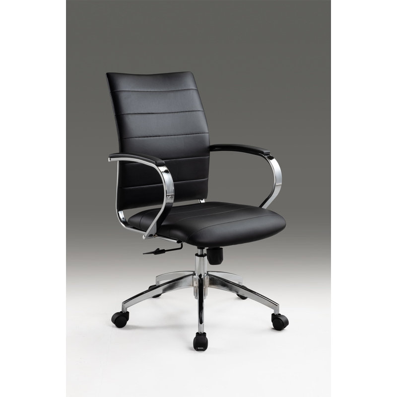 Elphaba Conference Chair, Black, Chrome