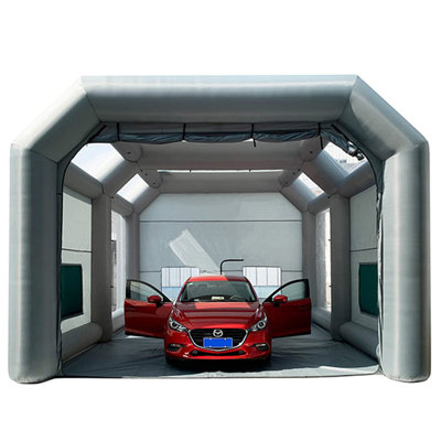 Large Inflatable Paint Booth 23x20x14.5Ft with Air Filter System, Spacious Portable Paint Tent Garage for Vehicle Painting