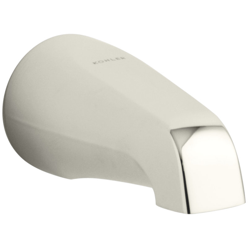 Devonshire 4-7/16" Non-Diverter Spout with Slip-Fit Connection, Vibrant Polished Nickel