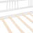 Daybed With Twin Trundle In White, Solid Wood For Multipurpose Home Use Size Trundle, Robust Construction Extra Sleeping Space