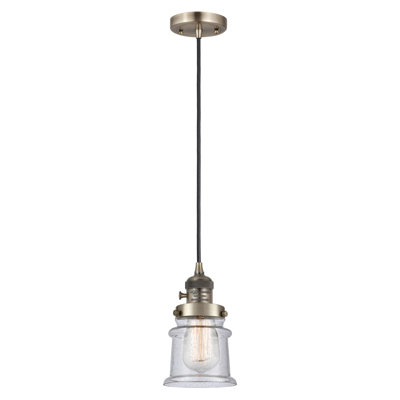 Franklin Restoration - Alvi - 1 Light 5" Cord Hung Mini Pendant - On-Off Turn Switch - Bulb Not Included